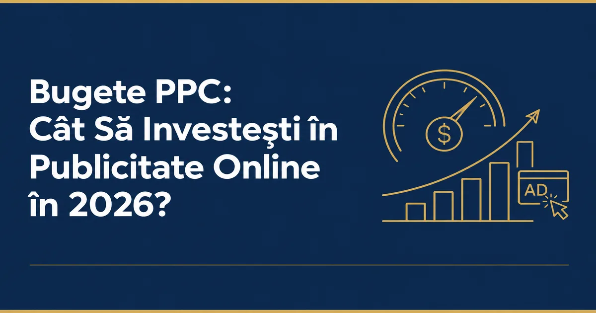 Bugete PPC: Cât Să Investești în Publicitate Online în 2026?